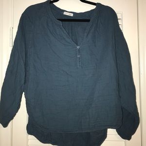 Free People Teal Tunic